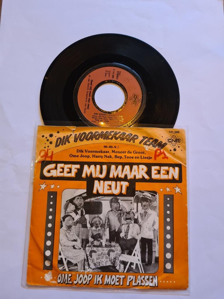 Dik voormekaar team - Geef mij maar een neut, Ophalen of Verzenden, Gebruikt, Nederlandstalig, Single