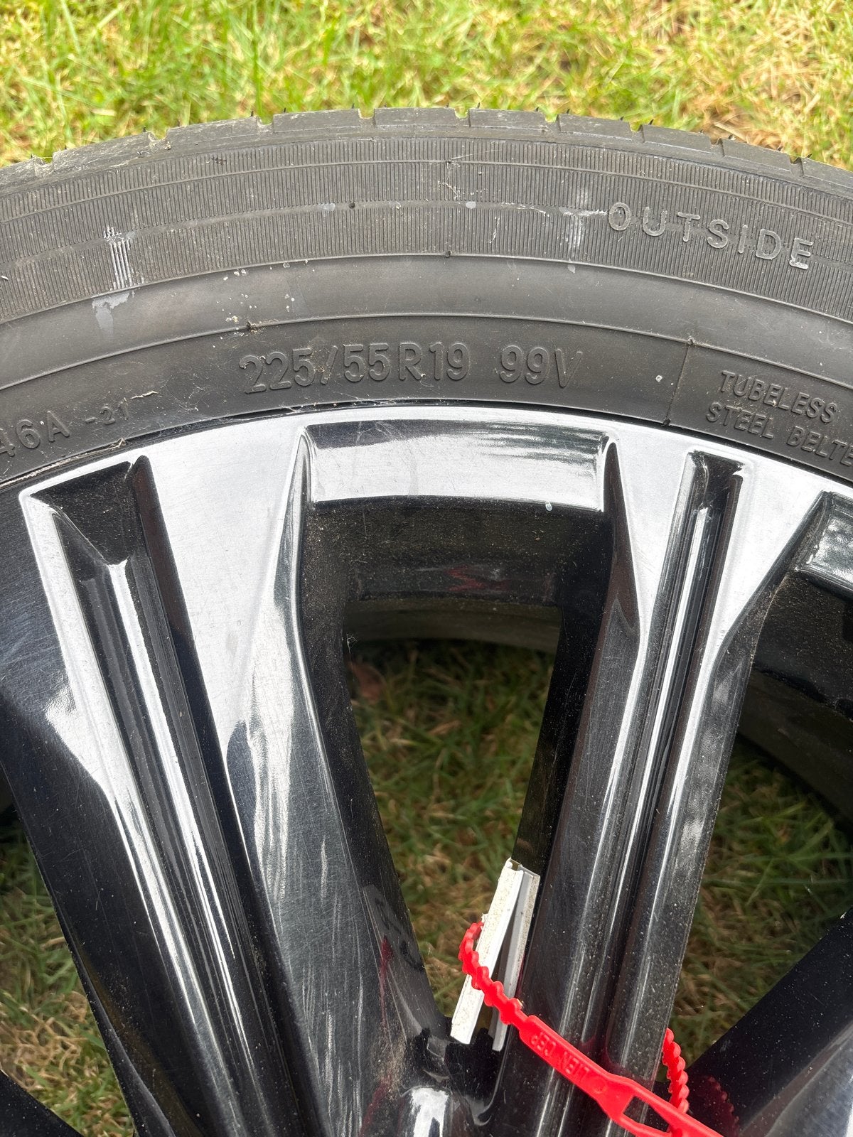 Mazda velgen zwart 19 inch met goede banden, Auto-onderdelen, Banden en Velgen, Gebruikt, Banden en Velgen, Ophalen, 19 inch