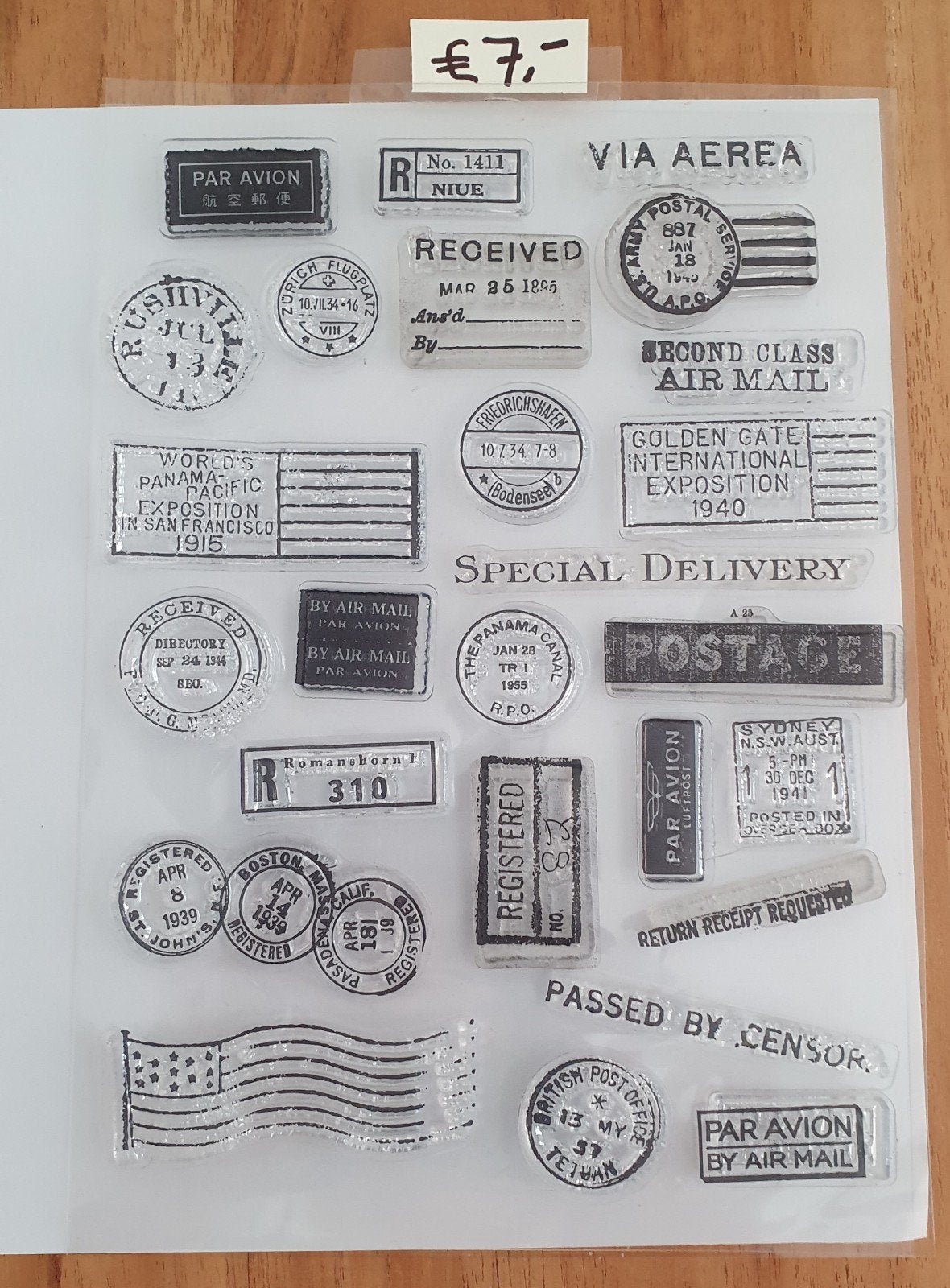 Clear Stamps - Post, Hobby en Vrije tijd, Ophalen of Verzenden, Clearstamp