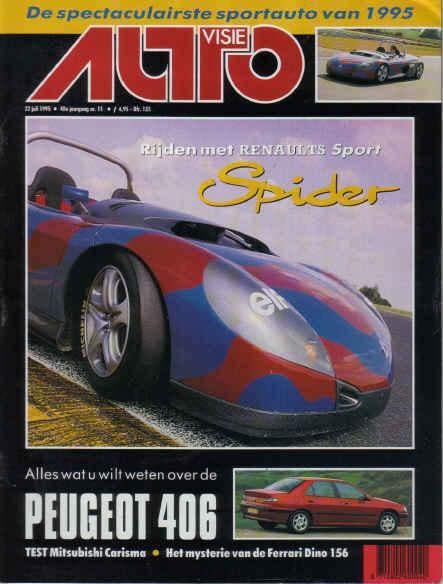 Autovisie 15 1995 : Honda CRX 1.6 VTi - Toyota MR2 2.0 GTi, Ophalen of Verzenden, Gelezen, Algemeen