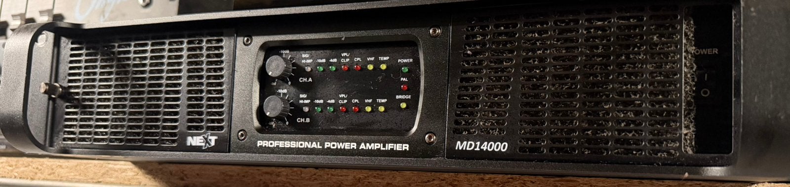 Next Pro Audio MD14000, Ophalen of Verzenden, Gebruikt, 1000 watt of meer, P.A.