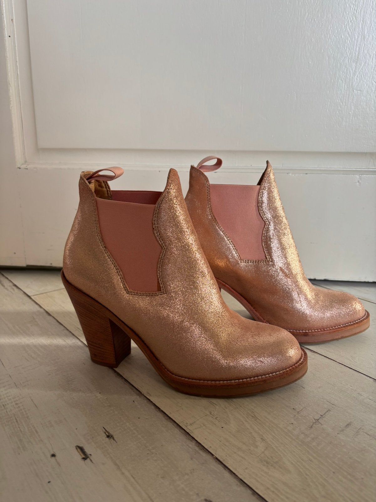 Acne star boots maat 40, Kleding | Dames, Lage of Enkellaarzen, Ophalen of Verzenden, Roze, Gedragen