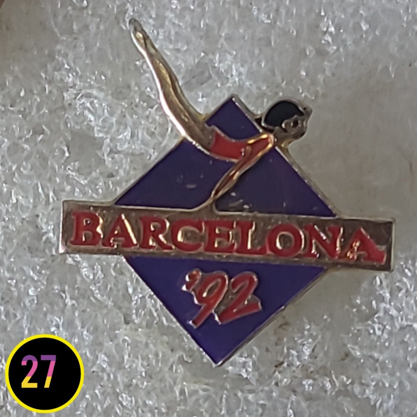 Pin Barcelona '92 Olympische Spelen Duiker, Verzenden, Gebruikt, Sport, Speldje of Pin