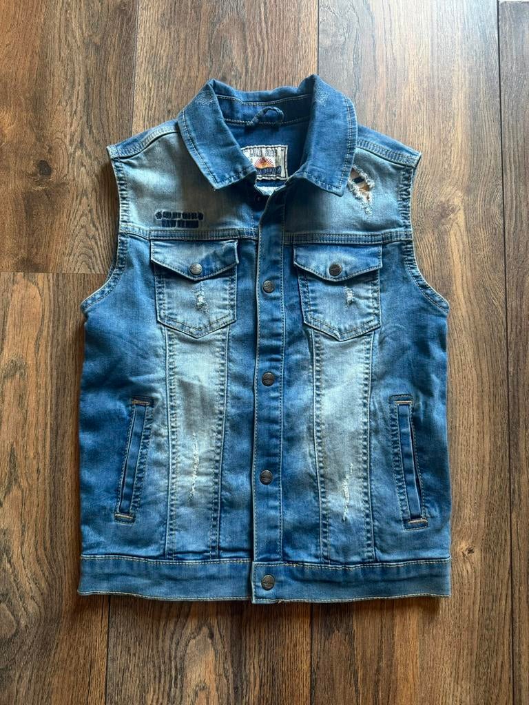 Mayoral Wild Boys Raw Denim spijkerjasje in het blauw, Ophalen of Verzenden, Zo goed als nieuw, Jongen, Jas