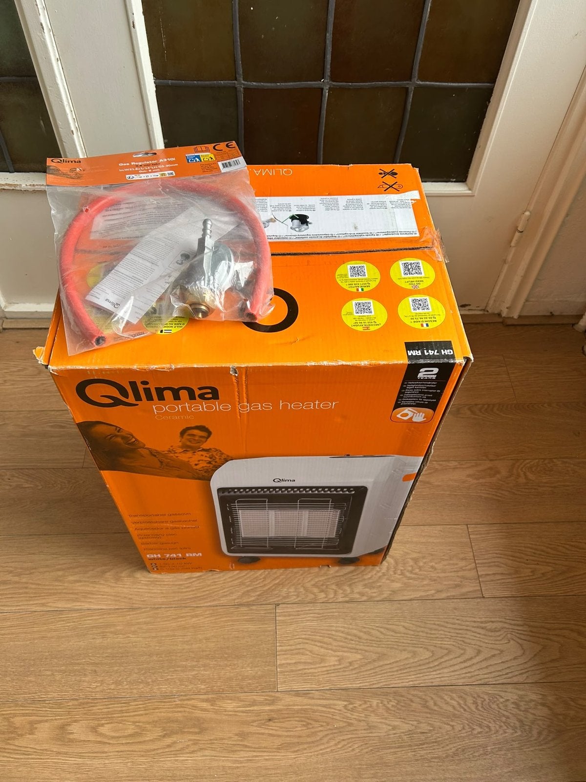 Nieuw in doos, gaskachel met gasfles koppeling, Ophalen, Minder dan 60 cm, 800 watt of meer, Kachel