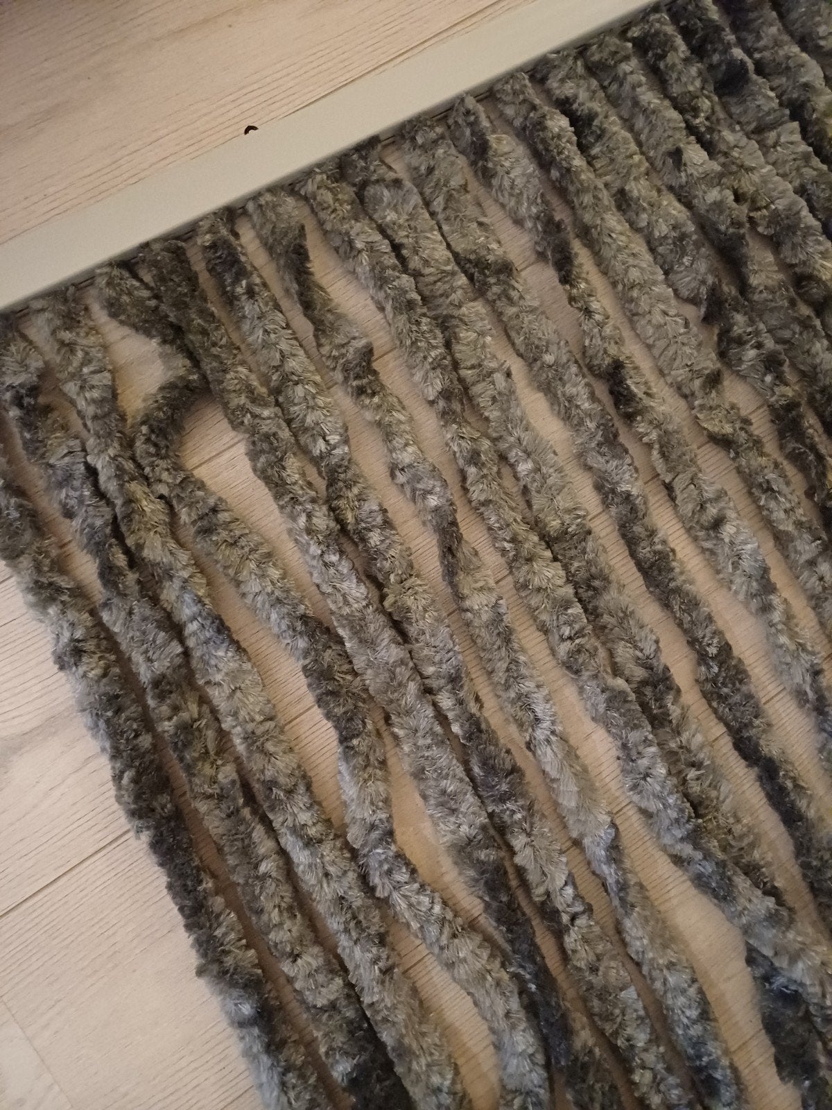 Kattenstaart vliegengordijn, Ophalen, Zo goed als nieuw, Grijs, Minder dan 100 cm