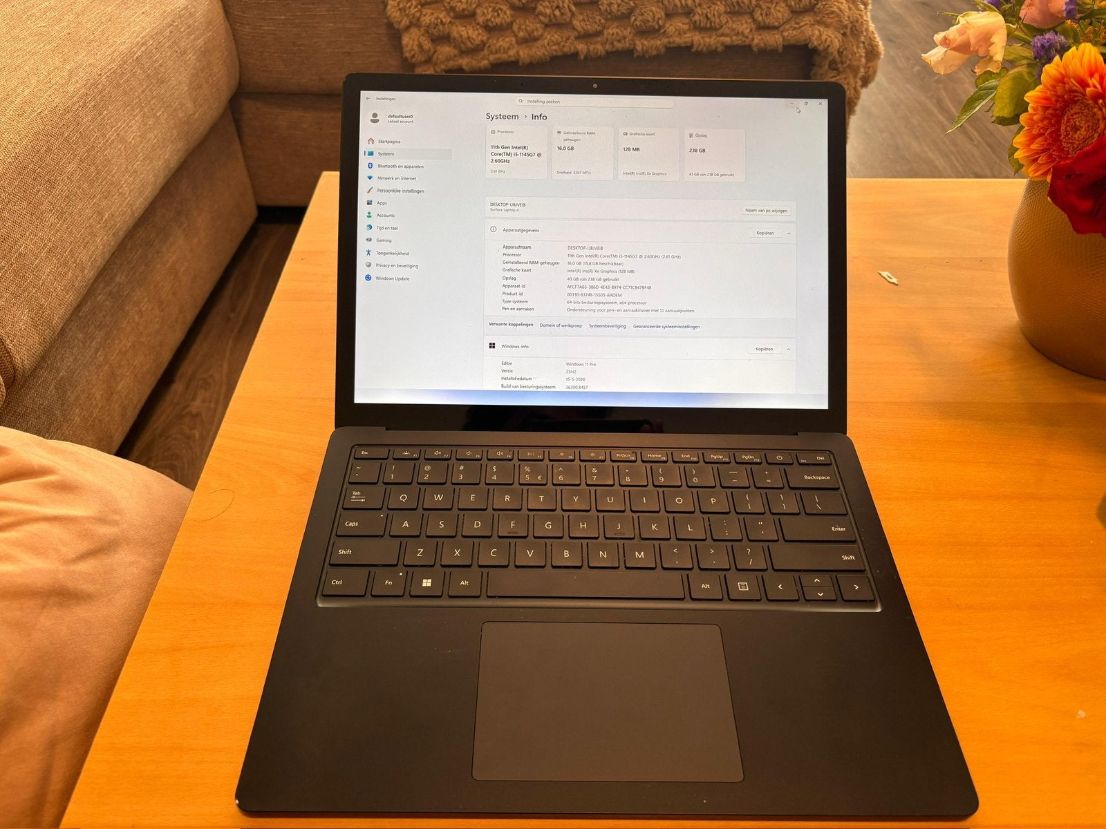 Windows surface laptop, Computers en Software, Gebruikt, 2 tot 3 Ghz, Qwerty, Ophalen of Verzenden
