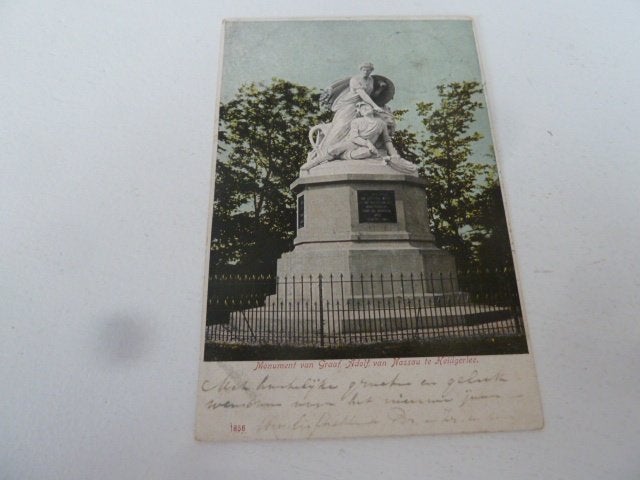 Heiligerlee 1904 Standbeeld Graaf Adolf, Ophalen of Verzenden, Voor 1920, Gelopen, Zuid-Holland