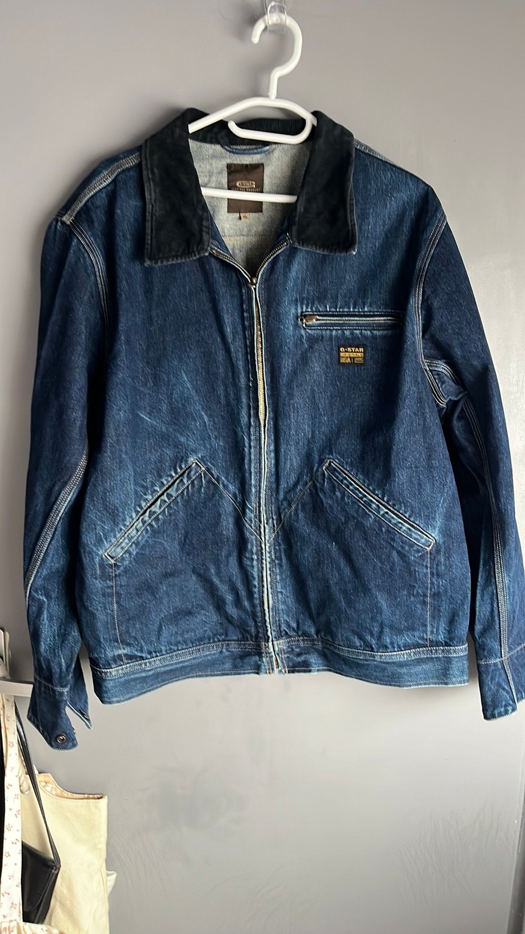 G-Star Spijkerbroek Jas(XL), Ophalen of Verzenden, Zo goed als nieuw, Maat 56/58 (XL), Blauw