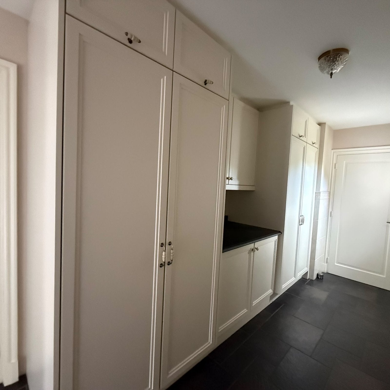 Kastenwand bijkeuken incl. werkblad en apparatuurruimte, Ophalen, Gebruikt