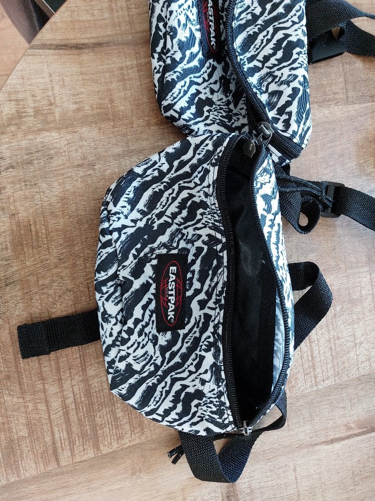 6 heup tasjes zwart met wit, Huis en Inrichting, Ophalen of Verzenden, Zo goed als nieuw