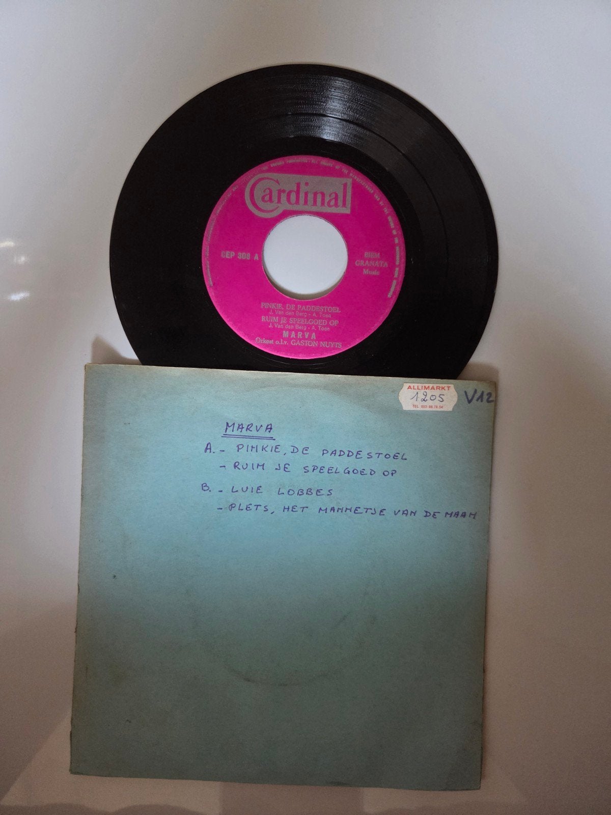 Marva - Pinkie, de paddestoel, Ophalen of Verzenden, Gebruikt, 7 inch, Nederlandstalig