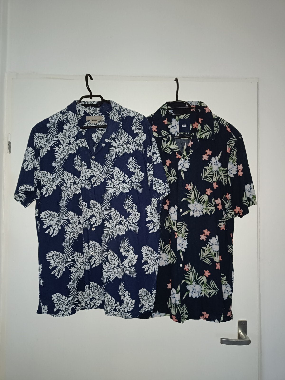 2x ZGAN overhemden met bloemenprint - Maat XL, Onbekend, Blauw, Ophalen of Verzenden, Gedragen
