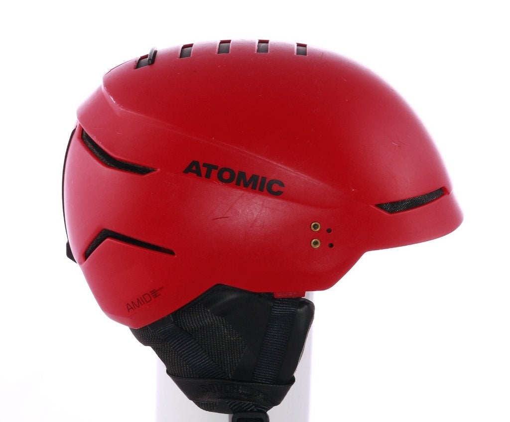 55 56 57 58 59 ski snowboard helm ATOMIC SAVOR AMID, Red, Gebruikt, Verzenden, Overige typen, Carve