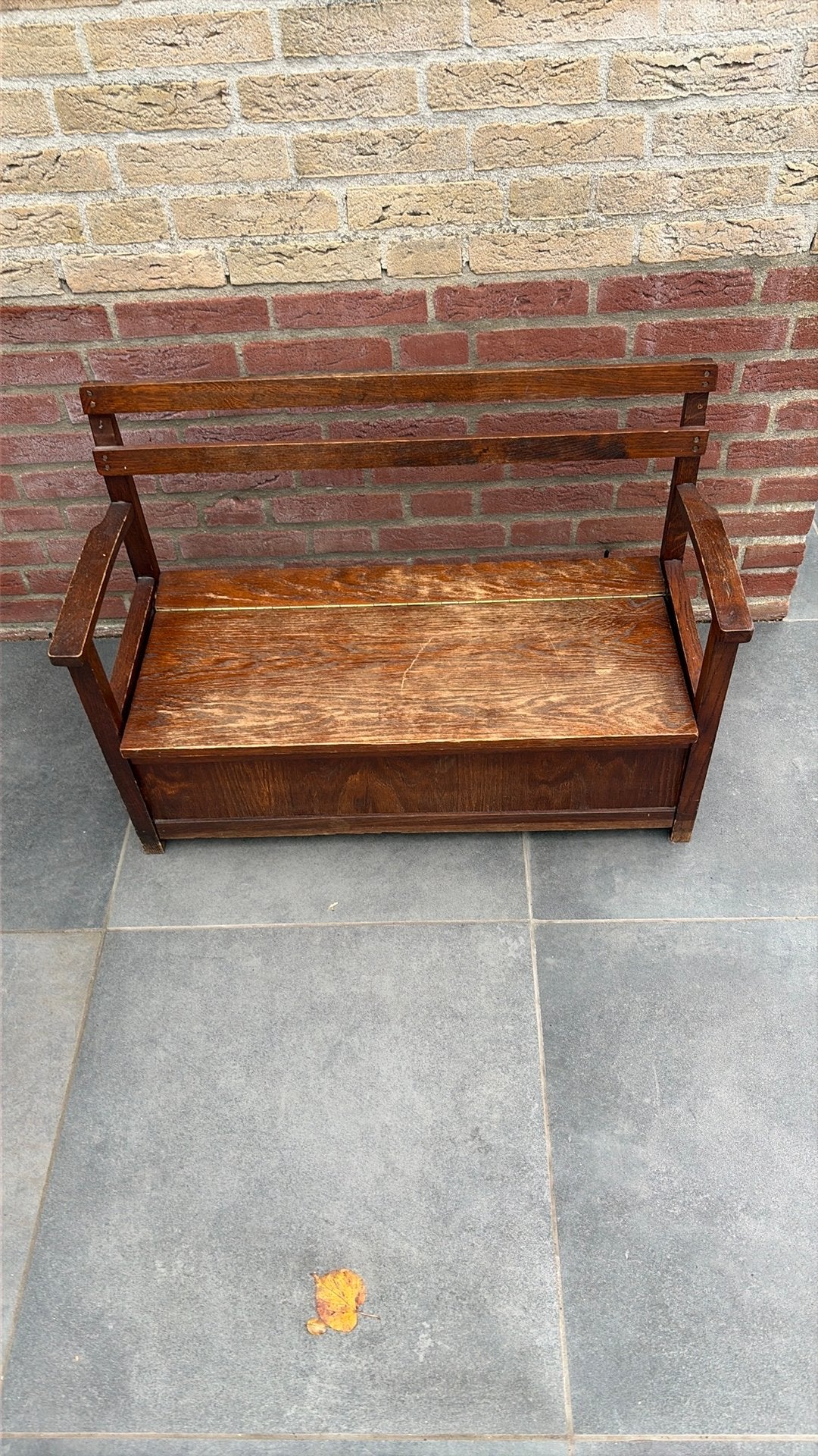 Houten speelgoed kist banje, Huis en Inrichting, Ophalen, 50 – 75, Minder dan 50 cm, Gebruikt