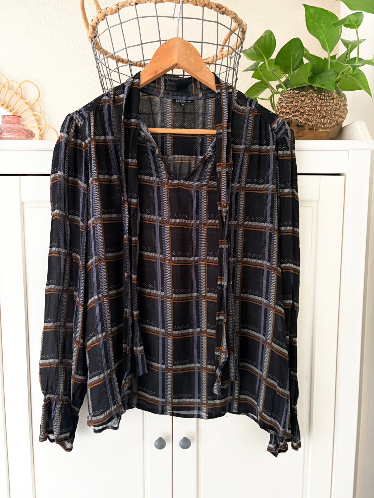 Caroline Biss blouse maat 42, Ophalen of Verzenden, Zo goed als nieuw, Maat 42/44 (L), Zwart