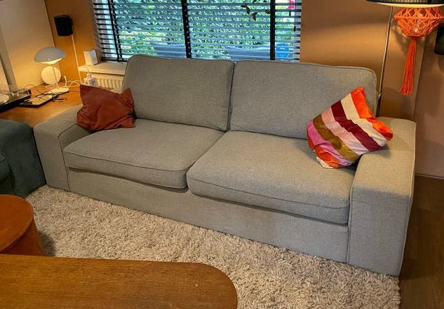 IKEA Kivik 3-zitsbank - Tibbleby beige/grijs, Ophalen, Gebruikt, Stof