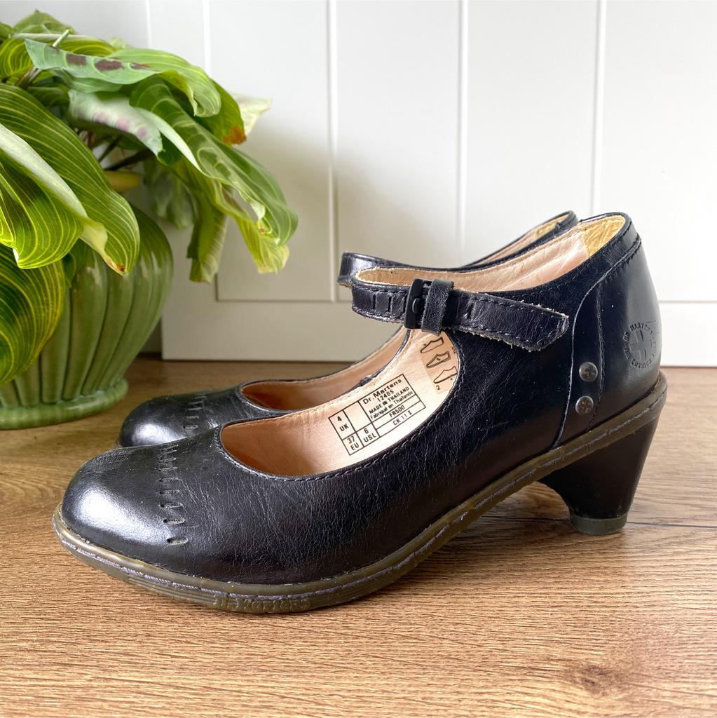 Dr. Martens Mary Jane hakken, maat 37, Ophalen of Verzenden, Zo goed als nieuw, Zwart, Schoenen met hoge hakken