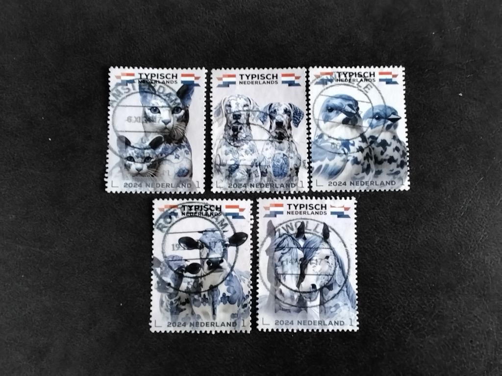 Nederland serie TYPISCH Nederlands zegels 2024 gestempeld, Verzenden, Na 1940, Gestempeld