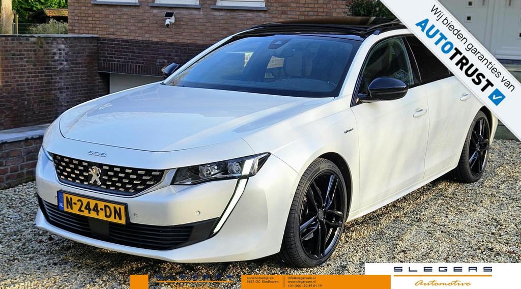 Peugeot 508 SW 1.6 Plugin hybride GT Line zeer compleet, Auto's, 745 kg, Gebruikt, 4 cilinders, Wit