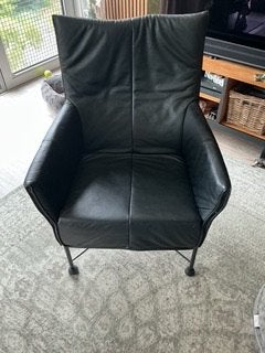 Montis Charly fauteuils,  2 voor 750 euro, Huis en Inrichting, Fauteuils, Ophalen, Zo goed als nieuw, Leer, Modern