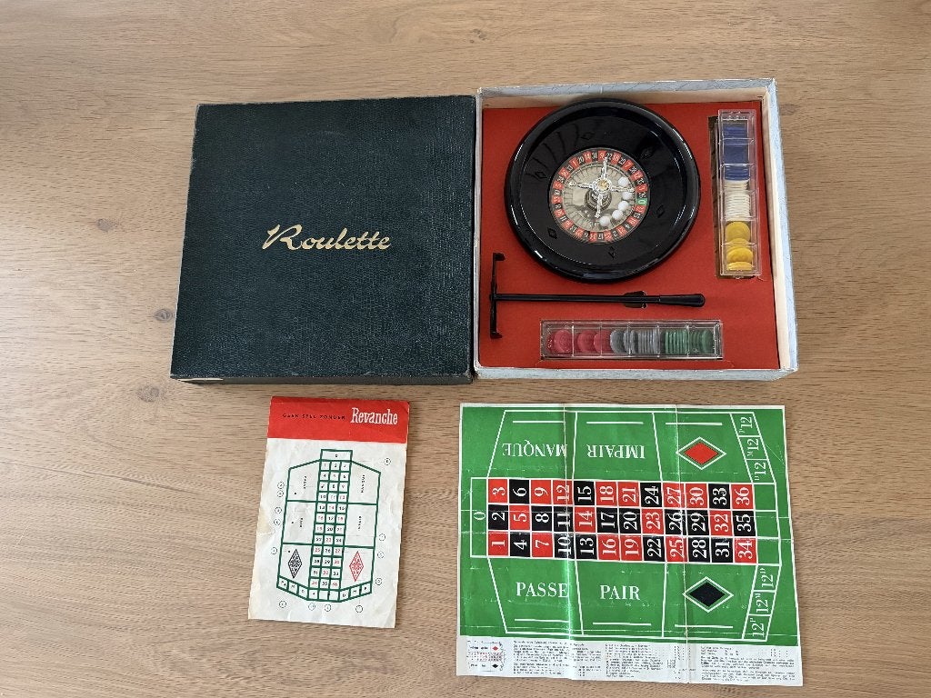 Roulette spel, Antiek, compleet, bieden!, Hobby en Vrije tijd, Gezelschapsspellen | Bordspellen, Vijf spelers of meer, Ophalen of Verzenden