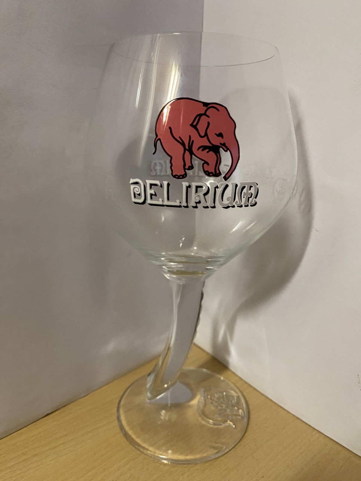 Delirium bierglas 33cl / 50cl Roze Olifant, Ophalen of Verzenden, Zo goed als nieuw, Glas of Glazen, Overige merken