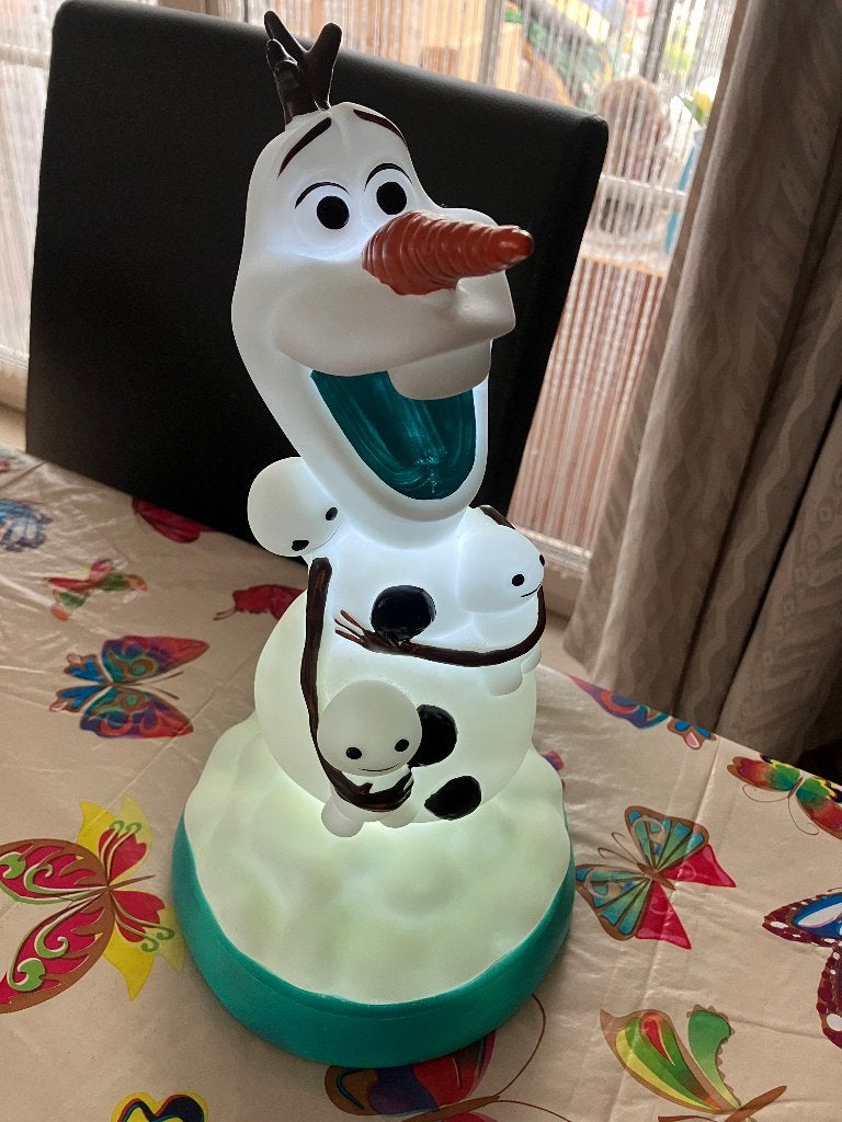 Disney Lamp Frozen Olaf 32 Cm, Ophalen of Verzenden, Overige figuren