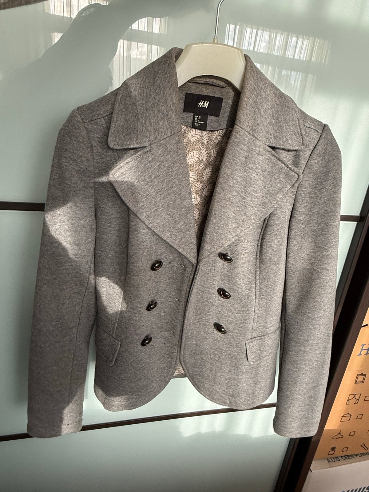Stijlvol Grijze blazer jasje - Maat 38, Kleding | Dames, Ophalen of Verzenden, Zo goed als nieuw, Maat 38/40 (M), Grijs