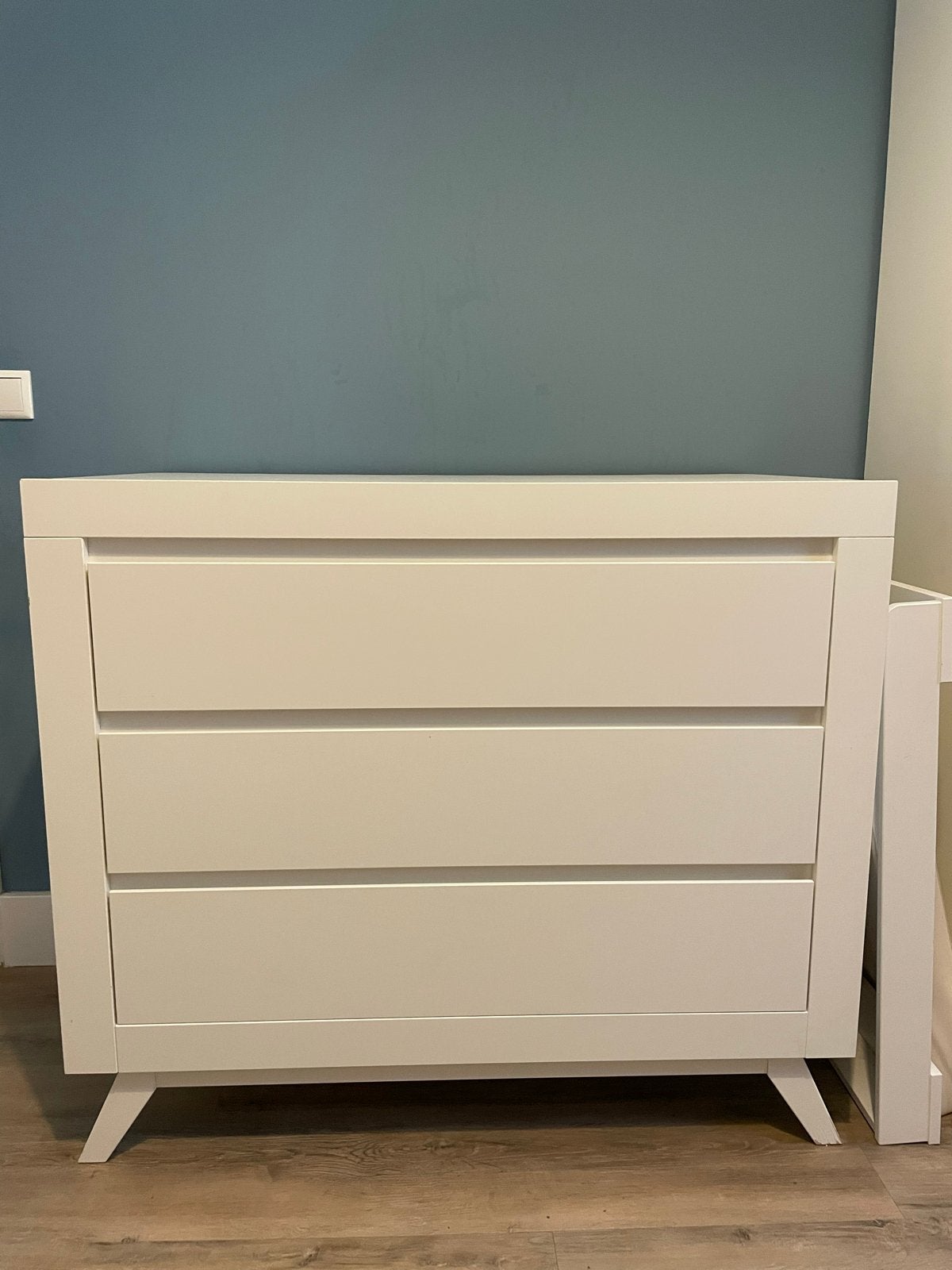Witte Commode met 3 Lades - Bopita Anne, Ophalen, Gebruikt, 50 tot 70 cm, 75 tot 100 cm