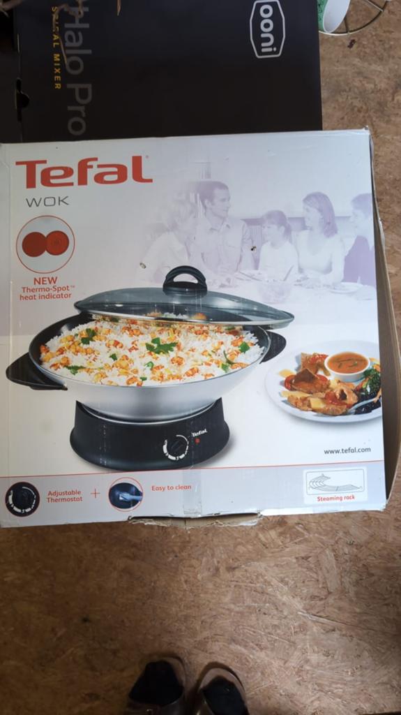 Tefal wok WO3000 nieuw, Ophalen of Verzenden, Nieuw, 4 t/m 7 personen