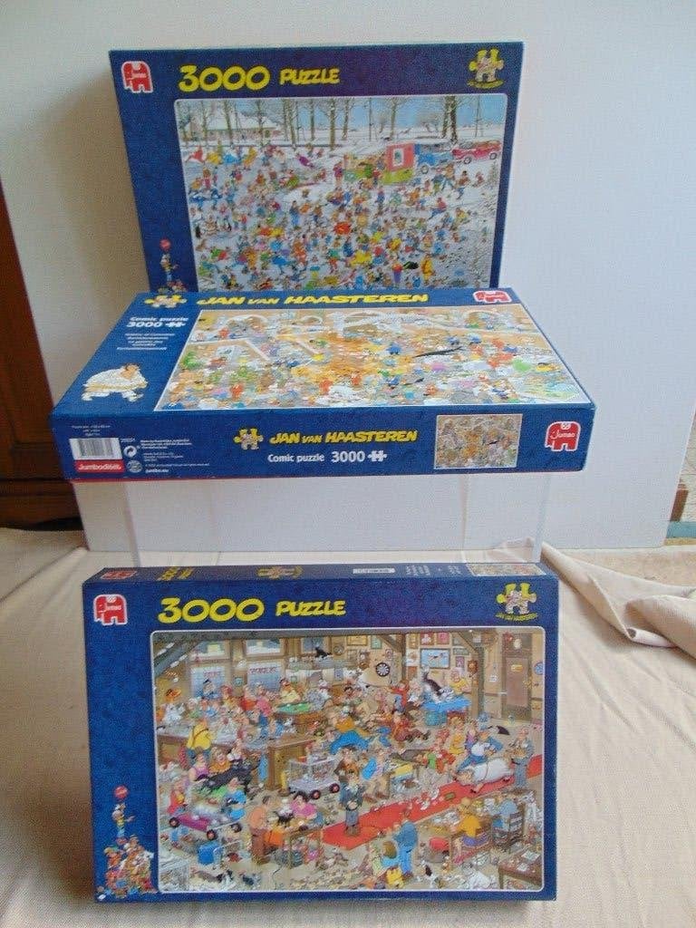 3x Van Haasteren 3000 stukjes, Ophalen of Verzenden, Meer dan 1500 stukjes, Zo goed als nieuw, Legpuzzel