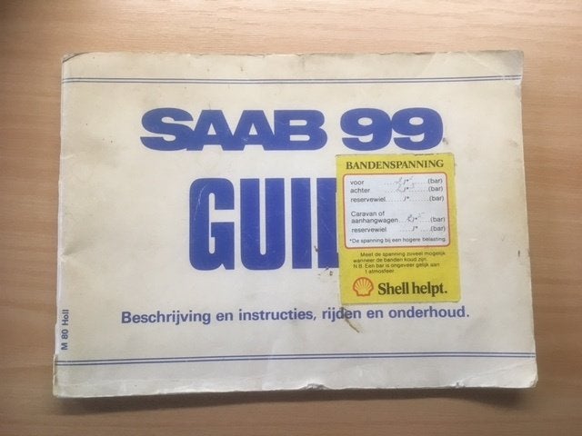 Saab 99 Gebruikershandleiding 1980 - Goede Conditie (NL), Ophalen of Verzenden