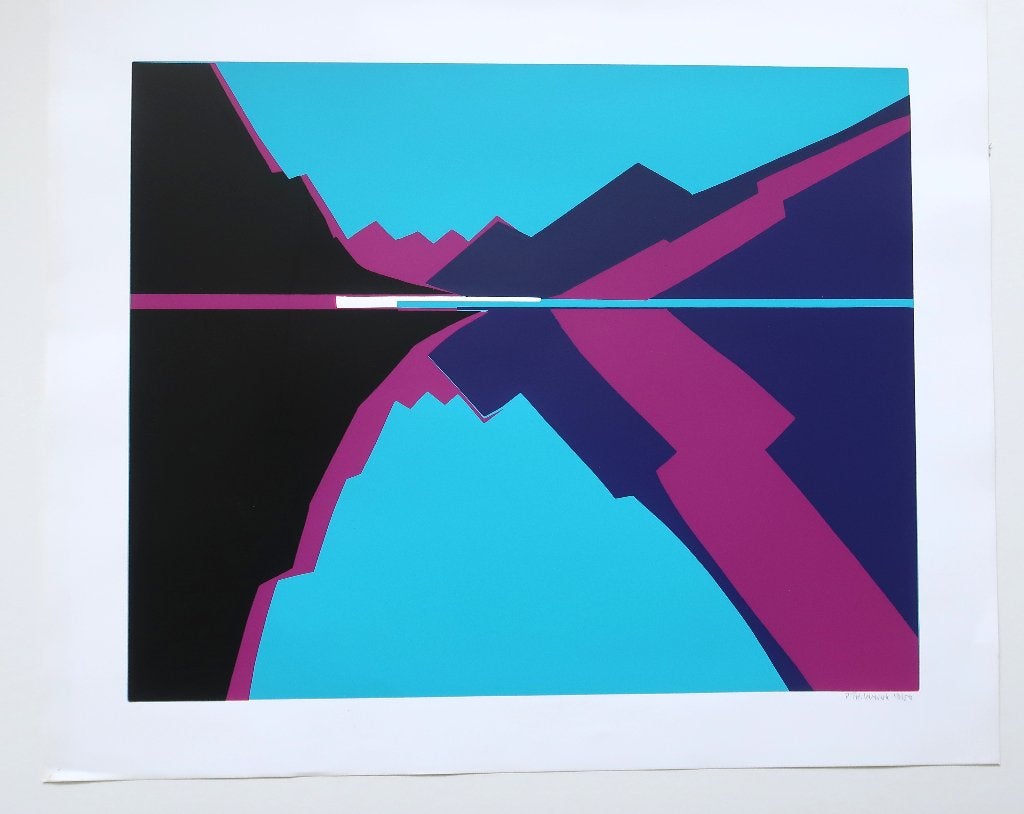 Zeefdruk Bob Immink gesigneerd genummerd Grafiek Kunst, Antiek en Kunst, Kunst | Litho's en Zeefdrukken, Origineel, Ophalen of Verzenden