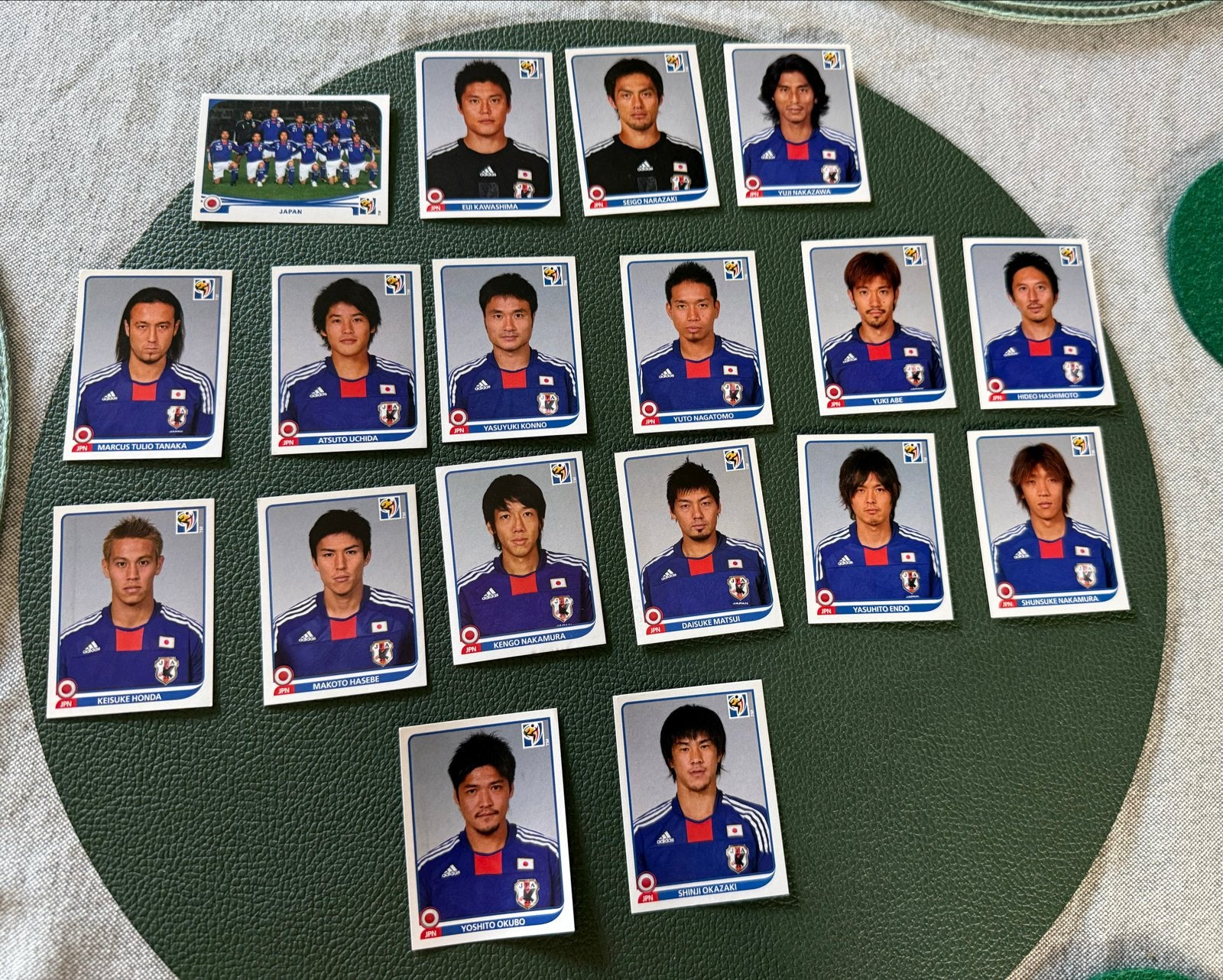 Japan voetbalstickers - WK 2010, Ophalen of Verzenden, Zo goed als nieuw, Sport