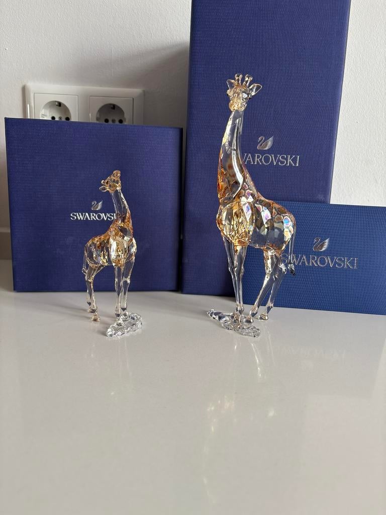 Swarovski jaarstukken Giraffes, Ophalen of Verzenden, Zo goed als nieuw, Figuurtje