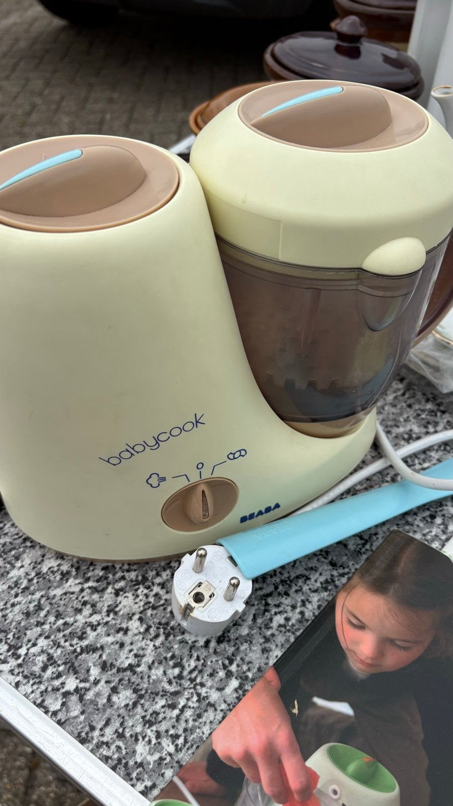 Beaba Babycook Duo Babyvoedingmaker met receptenboek, Gebruikt, 3 snelheden of meer, Ophalen of Verzenden, 2 tot 3 liter