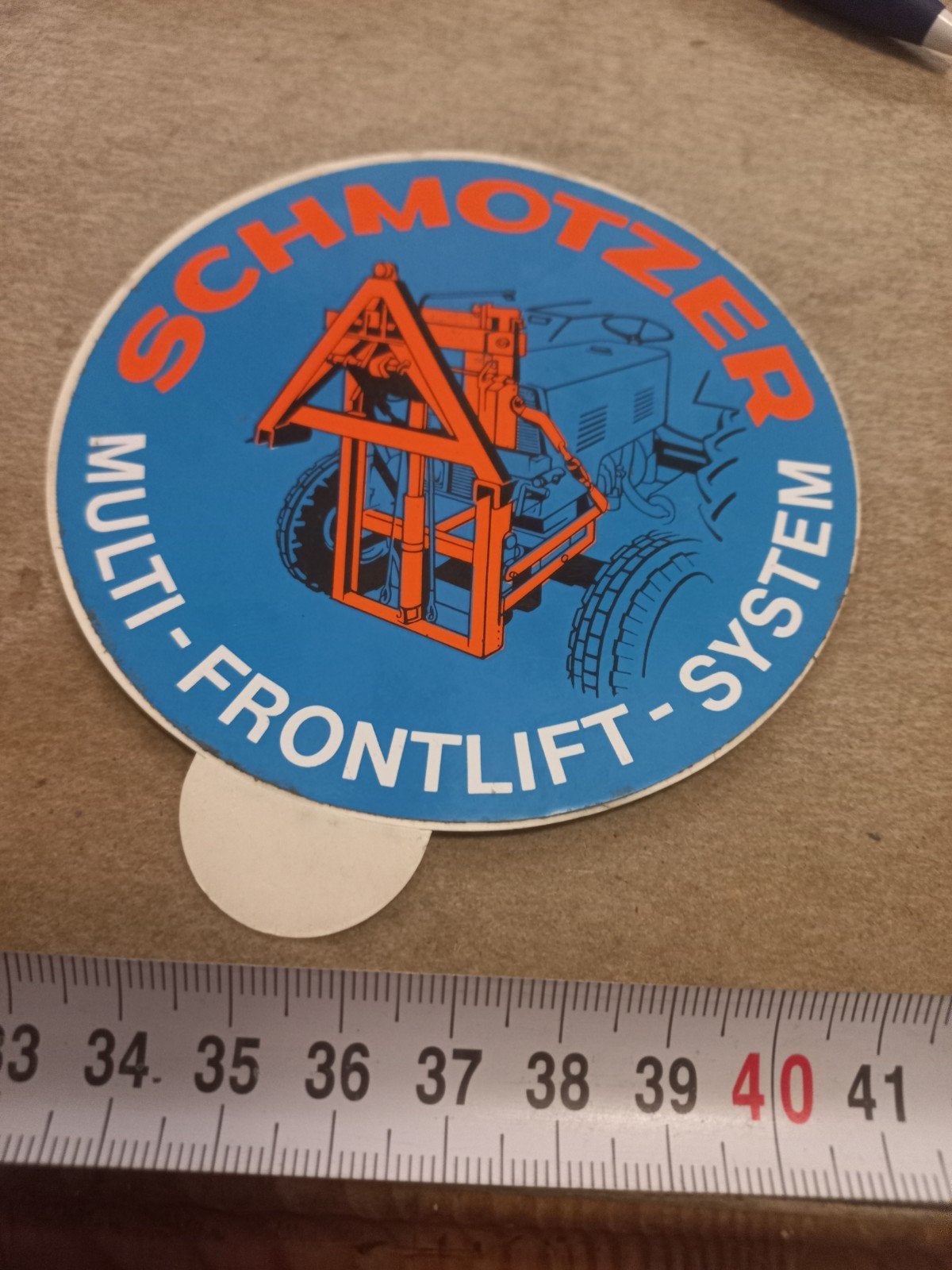 Vintage Schmotzer Multi-Frontlift Systeem Sticker, Ophalen of Verzenden, Gebruikt, Auto of Motor