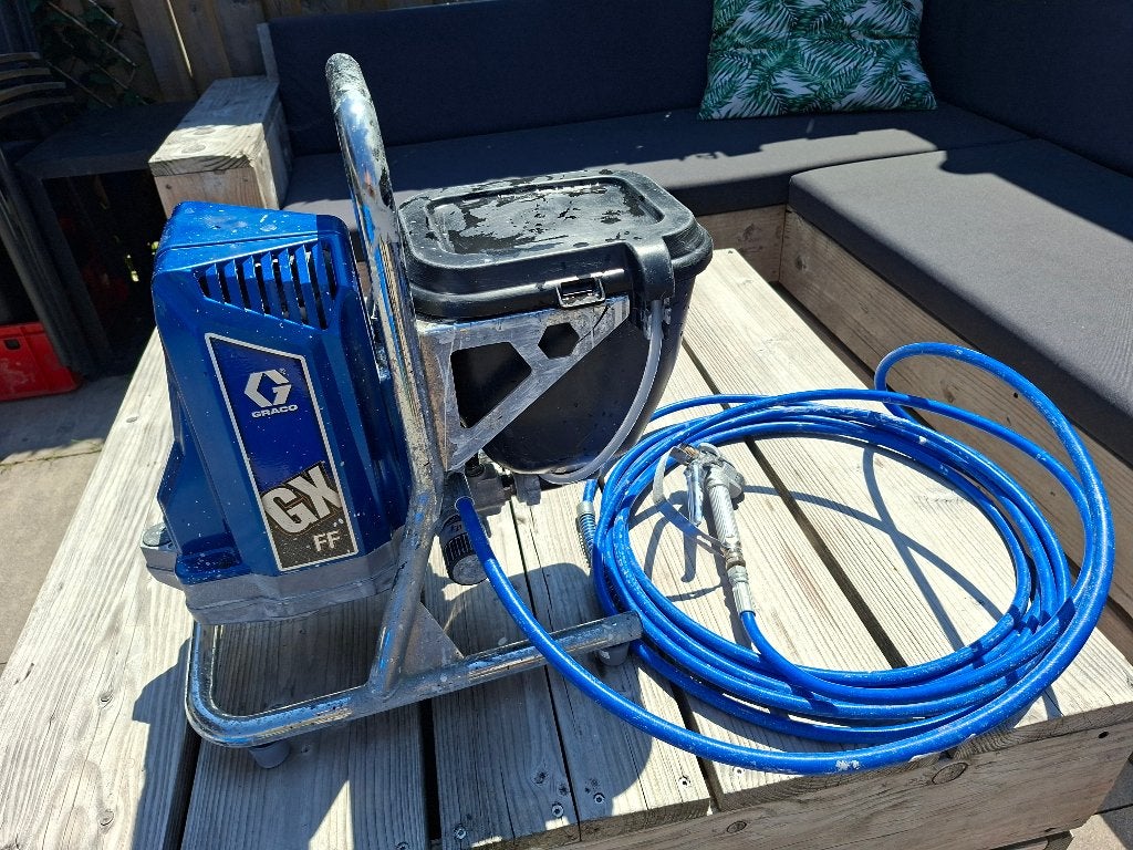 Graco GXFF Airless Verfspuit, Doe-het-zelf en Verbouw, Schildersmaterialen, Ophalen, Zo goed als nieuw, Verfspuit of Verfpomp