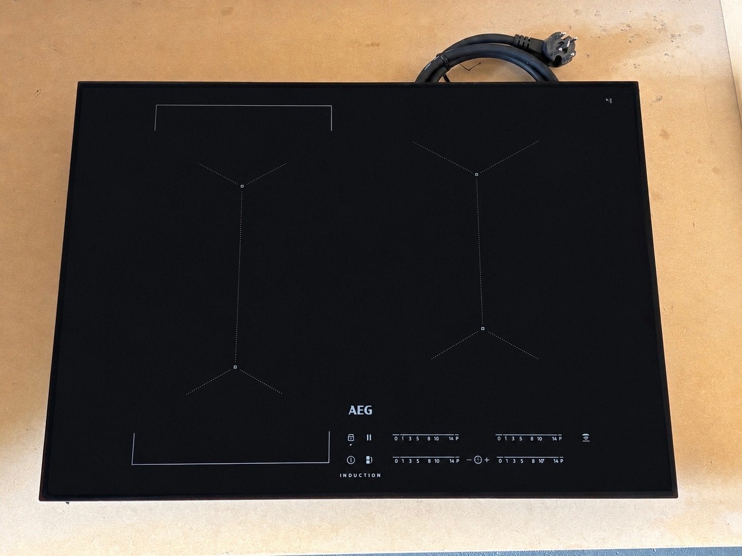 AEG IKS7440ACB Inductiekookplaat, Ophalen, Gebruikt, 4 kookzones, Inbouw