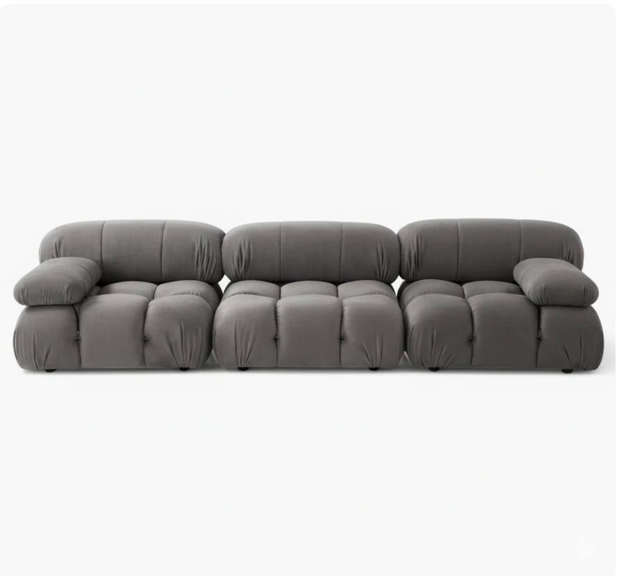 Karlon Home – Mario Bellini inspired modulaire suede bank, Huis en Inrichting, Banken | Sofa's en Chaises Longues, 250 tot 300 cm