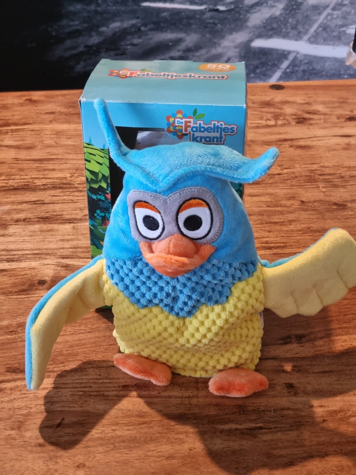 Meneer de Uil Knuffel - De Fabeltjeskrant Jubileumeditie, Met doos, Overige merken, Overige karakters, Overige typen