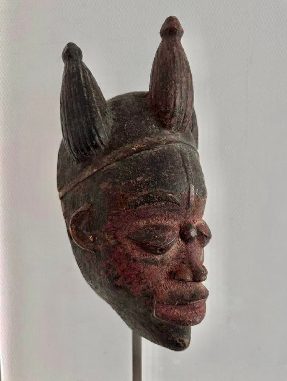Authentiek Yoruba mask Togo privécollectie Antropoloog 1940, Ophalen of Verzenden