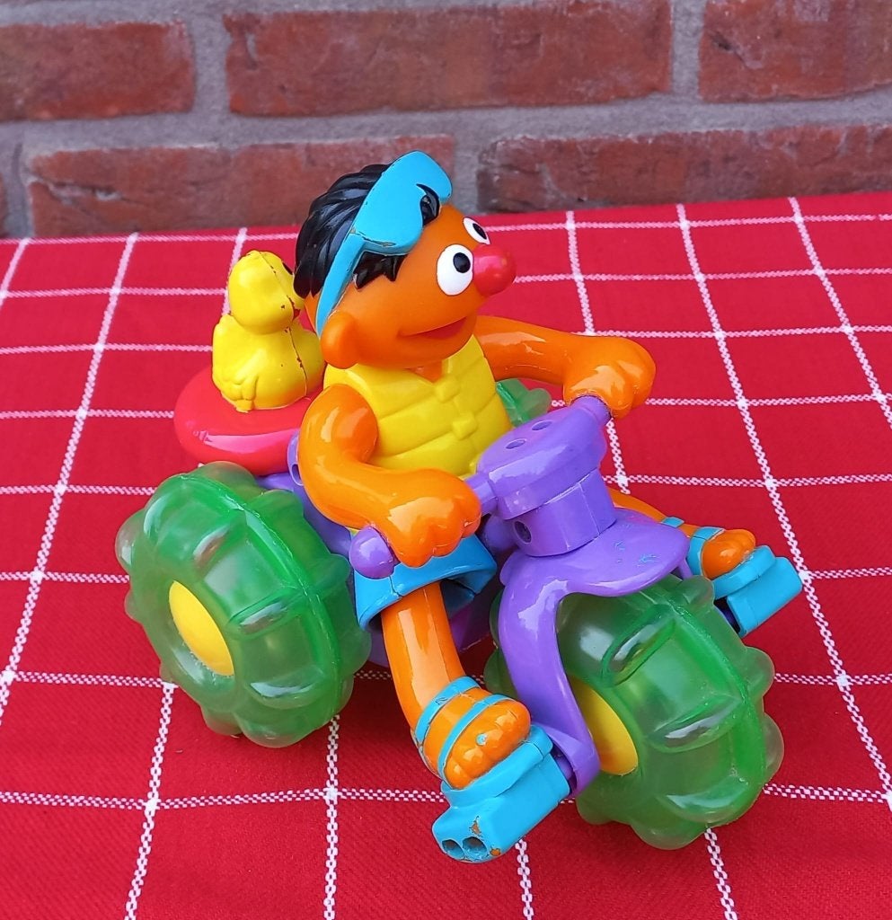 Sesamstraat Ernie op de motor, Ophalen of Verzenden, Gebruikt