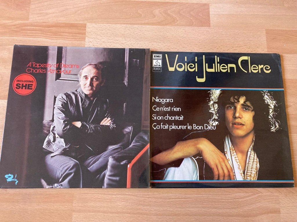 Vinyl LP's : Charles Aznavour + Julien Clere., Ophalen of Verzenden, Zo goed als nieuw, LP