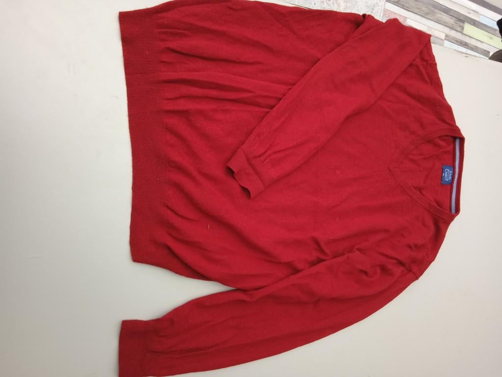 Rode John Cabot V-hals trui, Maat 48/50 (M), Ophalen of Verzenden, Zo goed als nieuw, John Cabot