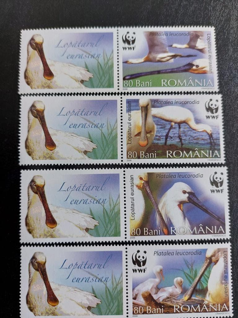 Donau delta  vogels  Roemenie, Verzenden, Postfris, Dier of Natuur