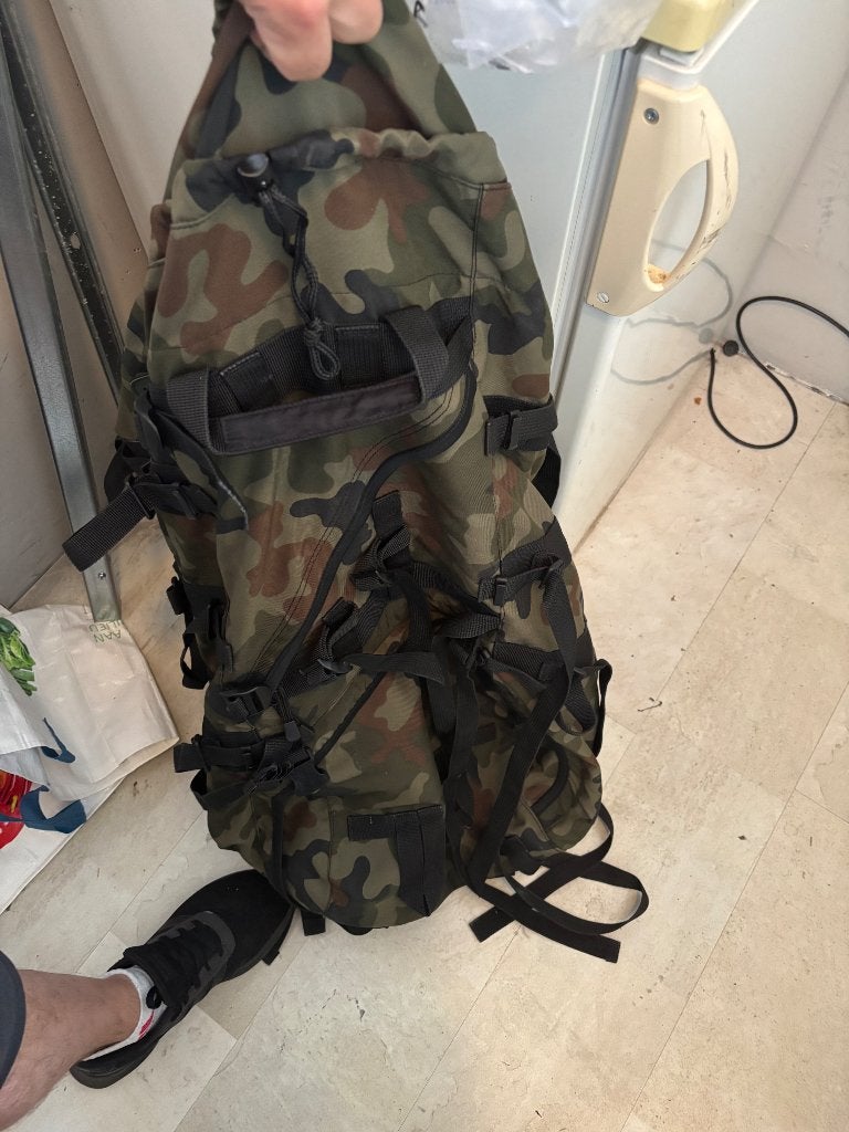 militaire rugzak, Ophalen of Verzenden, Zo goed als nieuw, Overige merken, Trekking