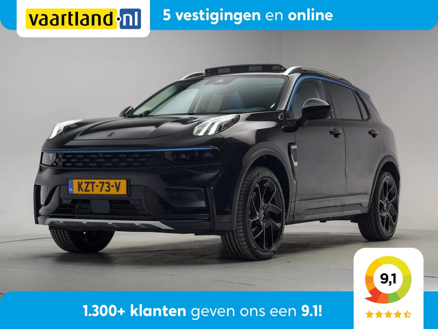 Lynk & Co 01 1.5 PHEV MY22 Zwart [ SoH 96,5% | Pano 360cam, Auto's, Zwart, Plug-in hybride, Bedrijf, 1854 kg