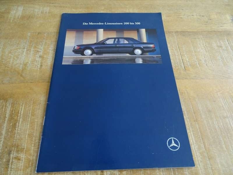 Mercedes W124 - Brochure Folder - Druk 1989 - Duits, Verzenden, Gelezen, Mercedes